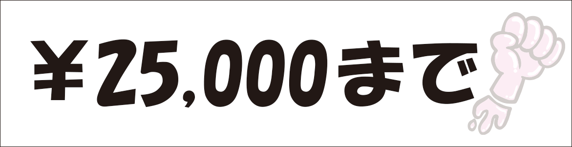 \25,000まで